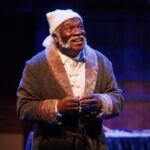 Greg Burgess as Ebenezer Scrooge in the 2022 production of A Christmas Carol at Chesapeake Shakespeare Company