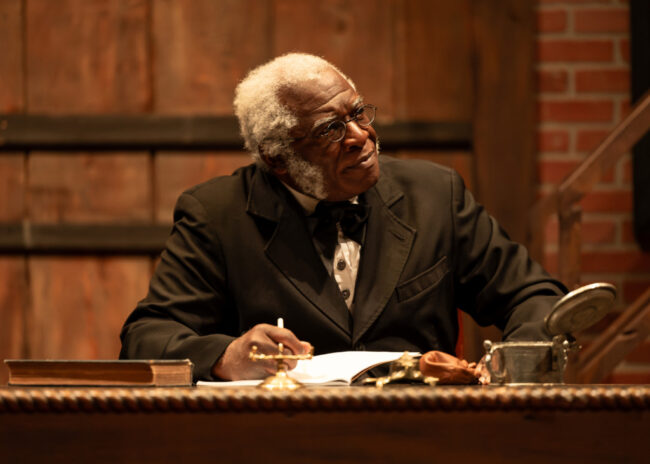 Gregory Burgess as Scrooge in Chesapeake Shakespeare Company’s A Christmas Carol 📷Kiirstn Pagan Photography.