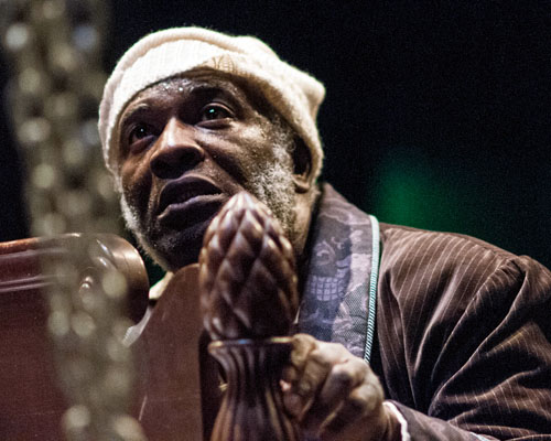 Greg Burgess as Ebenezer Scrooge in the 2014 production of A Christmas Carol at Chesapeake Shakespeare Company 📷 Teresa Castracane