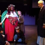 Angelina Greenleaf, Darcella Owens, Mackenzie Ruszkowski, Ellison Bihm, Braden Ruszkowski, Andrew Greenleaf in A Christmas Carol at Silver Spring Stage 📷 John Cholod
