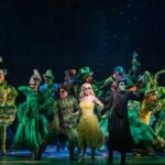Zoe Jensen (center left) as Glinda and Jessie Davidson (center right) as Elphaba at the National Touring Company of Wicked 📷 Joan Marcus