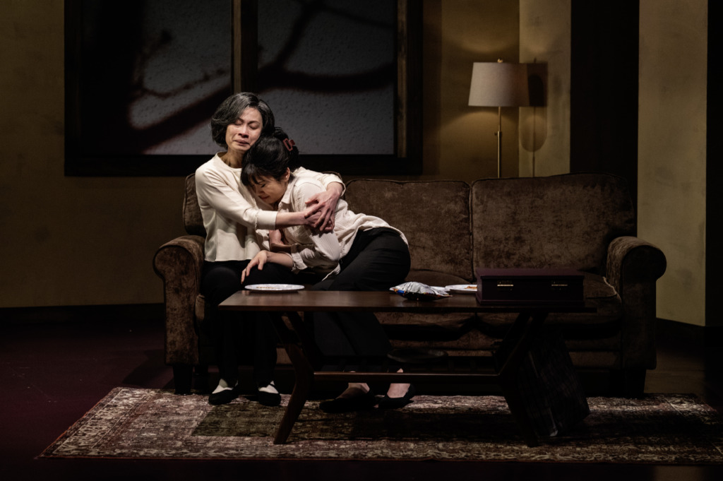 "Tuyết Thị Phạm (left) as Mother and Ashley D. Nguyễn (right) as Mary in Dawn at Everyman Theatre 📷 Teresa Castracane Photography