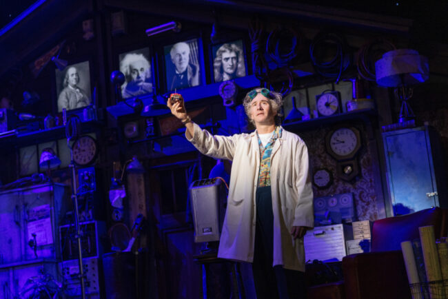 David Josefsberg as Doc Brown in The First National Tour of Back to the Future: The Musical 📷 Evan Zimmerman for MurphyMade