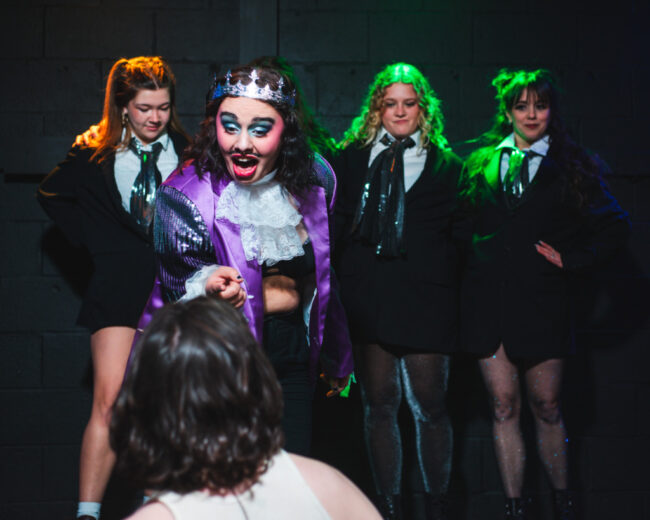 Alana Guardipee (second from left) as Herod and the cast of Jesus Christ Superstar at Street Lamp Community Theatre 📷 Machpe Photography