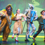 Jordan Baumiller (Lion), Abby Koncurat (Dorothy), Kwame Coker (Tinman), and Mo Tacka (Scarecrow) in The Wizard of Oz at Phoenix Festival Theatre 📷 Matthew Peterson of Machpe Photography