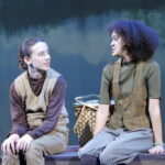 Brayden Katzenberger (left) as Toad and Amelia Trageser Campbell (right) as Frog in A Year With Frog and Toad at Children's Playhouse of Maryland 📷 Kelly Carlson