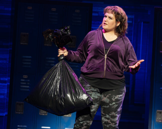 Emily Koch as Debra in the National Tour of Kimberly Akimbo 📷 Joan Marcus