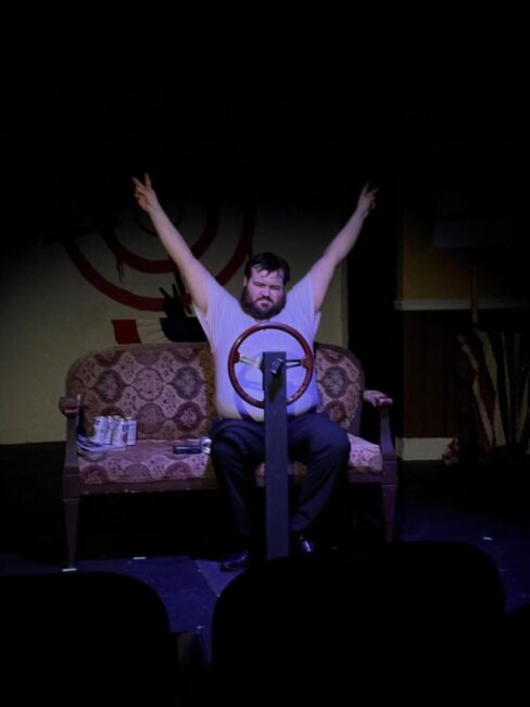 Robert Howard as Samuel Byck in Assassins at Laurel Mill Playhouse