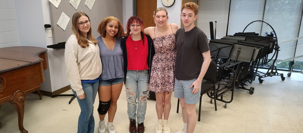 (L to R) Miranda Cockey, Allyson Gray, Kara Neat, Jayde Wild, and Max Ozbolt