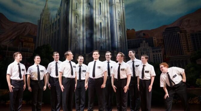 Sam McLellan and company in THE BOOK OF MORMON North American tour 📷 Julieta Cervante