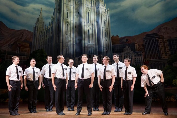 Sam McLellan and company in THE BOOK OF MORMON North American tour 📷 Julieta Cervante