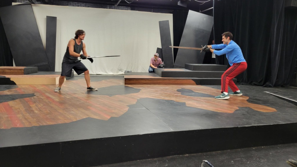Henry IV in rehearsal 📷 Evan Crump