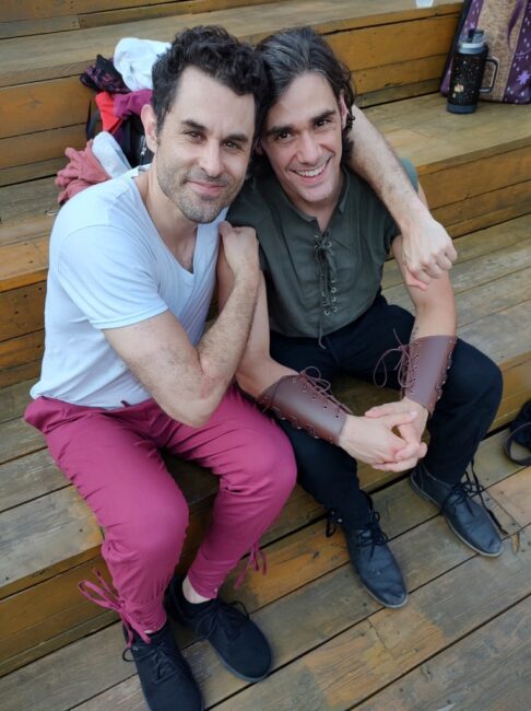 Steven Todd Smith (left) with Pete Sheldon (right); Henry IV Part 1