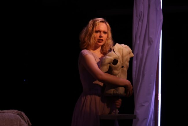 Josefina Olsavsky as C in Three Tall Women at WFB Productions 📷 Teagle Walker