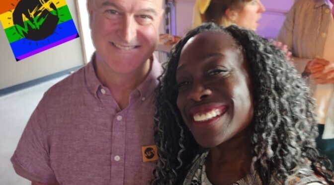 producing artistic director Tad Janes (left) with Rona Mensah (right)