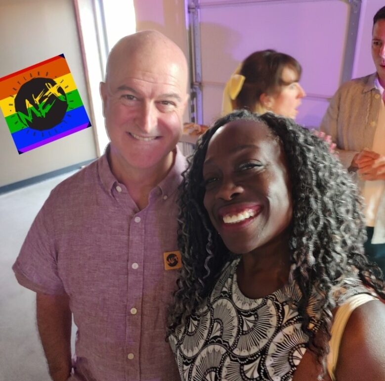 producing artistic director Tad Janes (left) with Rona Mensah (right)