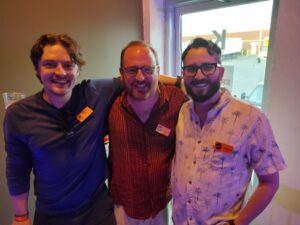 (L to R) Willem Rogers, Bill Dennison, and Joe Waeyaert