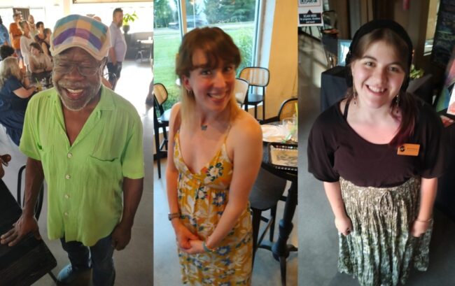 (L to R) Ray Hatch-Terbush, Molly Parchment, and Olivia Pietanza