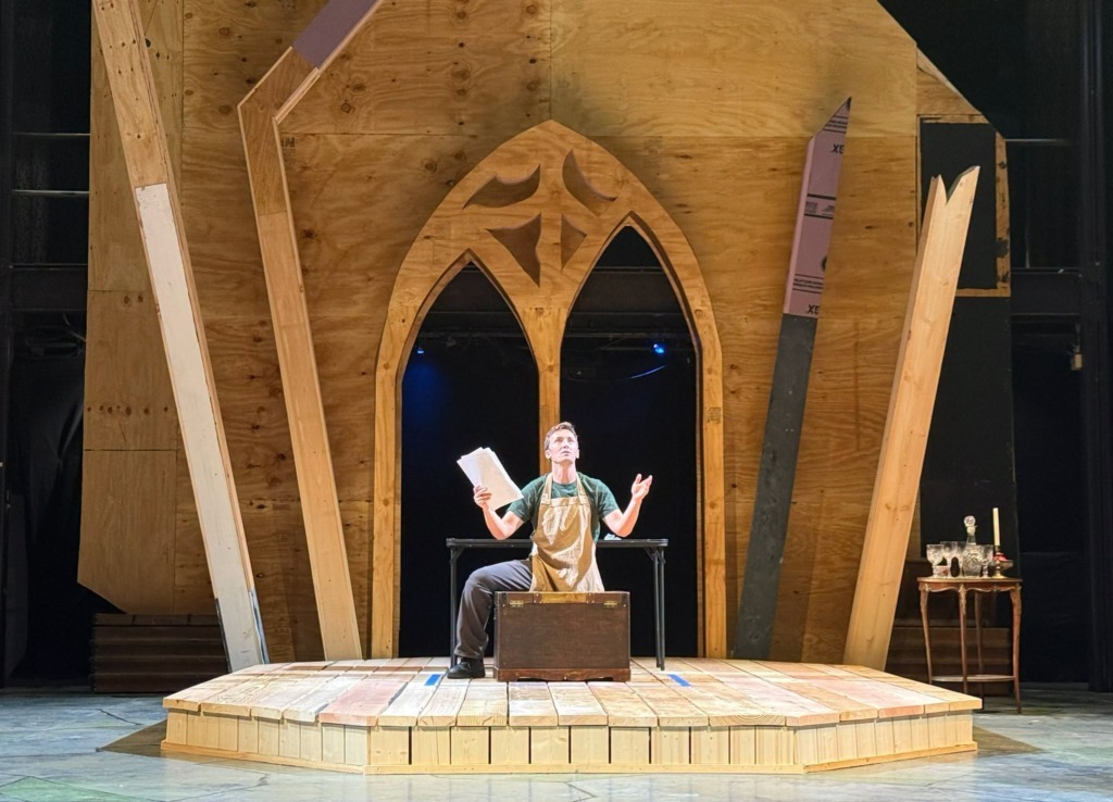 Rehearsal for Mary Shelley's Frankenstein at Chesapeake Shakespeare Company