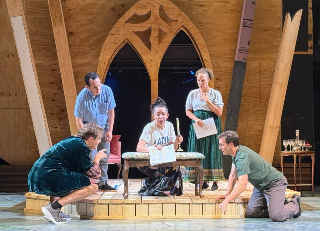 Rehearsal for Mary Shelley's Frankenstein at Chesapeake Shakespeare Company